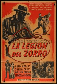 7j0307 ZORRO'S FIGHTING LEGION Argentinean 1939 Reed Hadley & wacky bad guys, Republic serial!