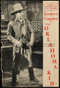 7j0972 OKLAHOMA KID English pressbook 1939 cowboy James Cagney, Humphrey Bogart, ultra rare!