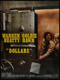 7j1157 $ French 1p 1972 different image of bank robbers Warren Beatty & Goldie Hawn!