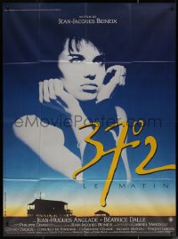 7j1195 BETTY BLUE French 1p 1986 Jean-Jacques Beineix, close up of pensive Beatrice Dalle in sky!