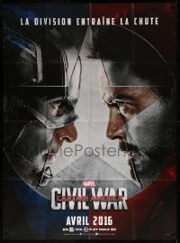 7j1228 CAPTAIN AMERICA: CIVIL WAR teaser French 1p 2016 Marvel Comics, Chris Evans, Robert Downey Jr!