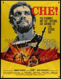 7j1237 CHE French 1p 1969 cool different Boris Grinsson art of Omar Sharif as Guevara!