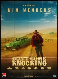 7j1259 DON'T COME KNOCKING French 1p 2005 Wim Wenders directed, Sam Shepard standing by car!