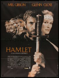 7j1314 HAMLET French 1p 1992 Mel Gibson, Glenn Close, Helena Bonham Carter, William Shakespeare!