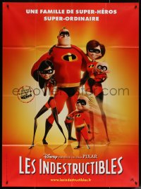 7j1344 INCREDIBLES French 1p 2004 Disney/Pixar animated superhero family, different!