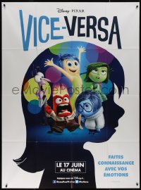 7j1347 INSIDE OUT advance French 1p 2015 Walt Disney, Pixar, the voices inside your head, Vice-Versa!
