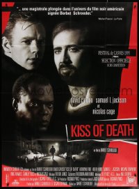 7j1368 KISS OF DEATH French 1p 1995 Nicolas Cage, David Caruso, Samuel L. Jackson, Barbet Schroeder