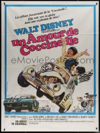 7j1394 LOVE BUG French 1p 1969 Dean Jones, Michele Lee, Disney, Volkswagen Beetle race car Herbie!