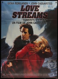 7j1395 LOVE STREAMS French 1p 1985 great image of John Cassavetes & Gena Rowlands by giant wave!