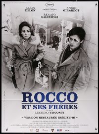 7j1464 ROCCO & HIS BROTHERS French 1p R2015 Luchino Visconti, Alain Delon, Annie Girardot, different!
