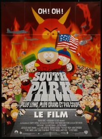 7j1489 SOUTH PARK: BIGGER, LONGER & UNCUT French 1p 1999 Trey Parker & Matt Stone animated musical!