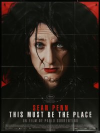 7j1507 THIS MUST BE THE PLACE French 1p 2011 wacky close portrait of Sean Penn in drag!
