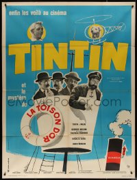7j1509 TINTIN ET LE MYSTERE DE LA TOISON D'OR French 1p 1962 Vanni Tealdi art of the top cast!