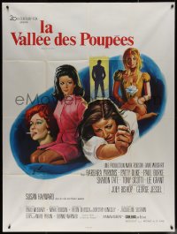 7j1520 VALLEY OF THE DOLLS French 1p 1968 Sharon Tate, Jacqueline Susann, different Grinsson art!
