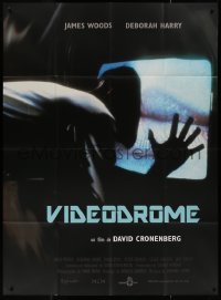 7j1523 VIDEODROME French 1p R2014 David Cronenberg, cool completely different TV image!