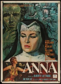 7j0319 ANNA Italian 1p R1964 art of Silvana Mangano as sexy nightclub singer turned nun & nurse!