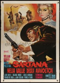 7j0325 BALLAD OF DEATH VALLEY Italian 1p 1970 William Berger as Sartana, cool spaghetti western art!