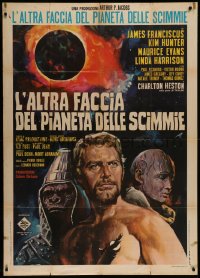 7j0328 BENEATH THE PLANET OF THE APES Italian 1p 1970 completely different art of James Franciscus!