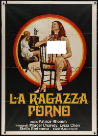 7j0348 CHRONICAL SEX Italian 1p 1980 Luca Crovato art of sexy near-naked Frederique Barra!