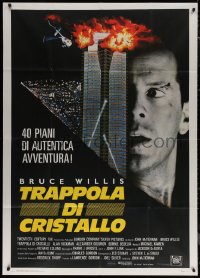 7j0364 DIE HARD Italian 1p 1988 cop Bruce Willis is up against twelve terrorists, crime classic!
