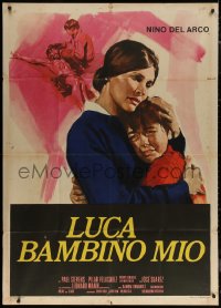 7j0372 EL CRISTO DEL OCEANO Italian 1p 1971 Nino Del Arco, art of mother comforting her son, rare!