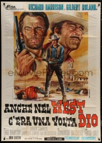 7j0389 GOD WAS IN THE WEST TOO AT ONE TIME Italian 1p 1968 Gilbert Roland, spaghetti western!