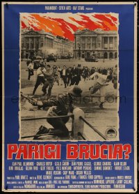 7j0404 IS PARIS BURNING Italian 1p 1967 Rene Clement's Paris brule-t-il, World War II, different!