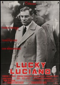 7j0425 LUCKY LUCIANO Italian 1p 1973 great c/u of Gian Maria Volonte as the famous Mafioso mobster!