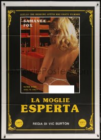 7j0471 ROBIN'S NEST Italian 1p 1987 close up of sexy naked Samantha Fox from behind, rare!