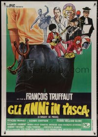 7j0487 SMALL CHANGE Italian 1p 1976 Francois Truffaut's L'Argent de Poche, cool montage artwork!