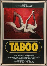7j0498 TABOO Italian 1p 1977 Vilgot Sjoman's tabu, different art by Enrico DeSeta, very rare!