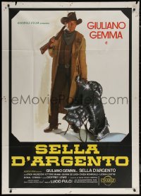 7j0502 THEY DIED WITH THEIR BOOTS ON Italian 1p 1978 Lucio Fulci, Giuliano Gemma with saddle!