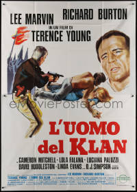 7j0866 KLANSMAN Italian 2p 1974 Lee Marvin, Richard Burton, Terence Young, different art!