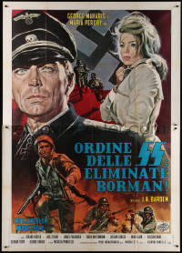7j0869 LAST DAY OF THE WAR Italian 2p 1972 different Mos art of Maharis, Perchy & Nazi officer, rare!