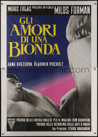 7j0876 LOVES OF A BLONDE Italian 2p 1966 Czech, Milos Forman's Lasky Jedne Plavovlasky!