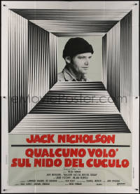 7j0890 ONE FLEW OVER THE CUCKOO'S NEST Italian 2p 1976 Nicholson, Milos Forman classic, different!