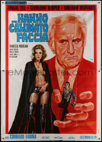 7j0916 THEY HAVE CHANGED THEIR FACE Italian 2p 1971 Mos art of Adolfo Celi & sexy mostly naked woman!