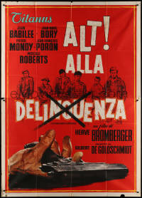 7j0923 WOLVES IN THE SHEEPFOLD Italian 2p 1960 Les Loups Dans la Bergerie, cool gun art, rare!