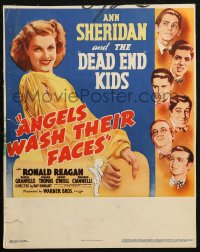 7j0982 ANGELS WASH THEIR FACES WC 1939 sexy Ann Sheridan with art of all the Dead End Kids, rare!