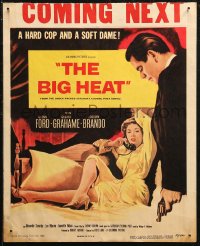 7j0989 BIG HEAT WC 1953 great pulp art of Glenn Ford & sexy Gloria Grahame, Fritz Lang noir!
