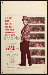 7j1004 COMIC WC 1969 Dick Van Dyke stars in the biography of Buster Keaton directed by Carl Reiner!