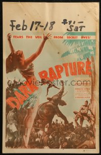 7j1013 DARK RAPTURE WC 1938 filmed & recorded on the Denis-Roosevelt Belgian Congo expedition, rare!