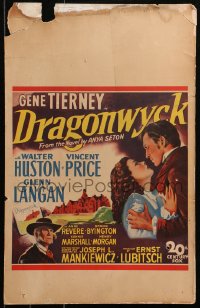 7j1022 DRAGONWYCK WC 1946 beautiful Gene Tierney & Vincent Price, Joseph Mankiewicz & Ernst Lubitsch