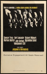 7j1057 JUDGMENT AT NUREMBERG WC 1961 Spencer Tracy, Judy Garland, Burt Lancaster, Marlene Dietrich