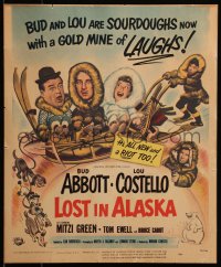 7j1069 LOST IN ALASKA WC 1952 great art of Bud Abbott & Lou Costello, a gold mine of laughs, rare!