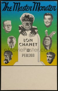 7j1078 MASTER MONSTER WC 1960s Lon Chaney Jr. in person, 7 images including Wolf Man, ultra rare!