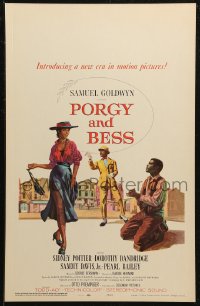7j1100 PORGY & BESS WC 1959 art of Sidney Poitier, Dorothy Dandridge & Sammy Davis Jr.!
