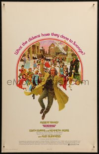 7j1118 SCROOGE WC 1971 Albert Finney as Ebenezer Scrooge, classic Charles Dickens story!