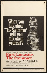 7j1130 SWIMMER WC 1968 Burt Lancaster, directed by Frank Perry, will you talk about yourself?
