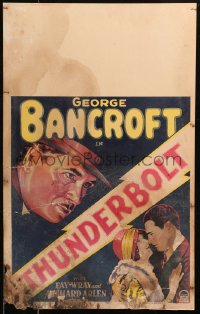 7j1138 THUNDERBOLT WC 1929 Josef von Sternberg, art of George Bancroft, Fay Wray & Richard Arlen!